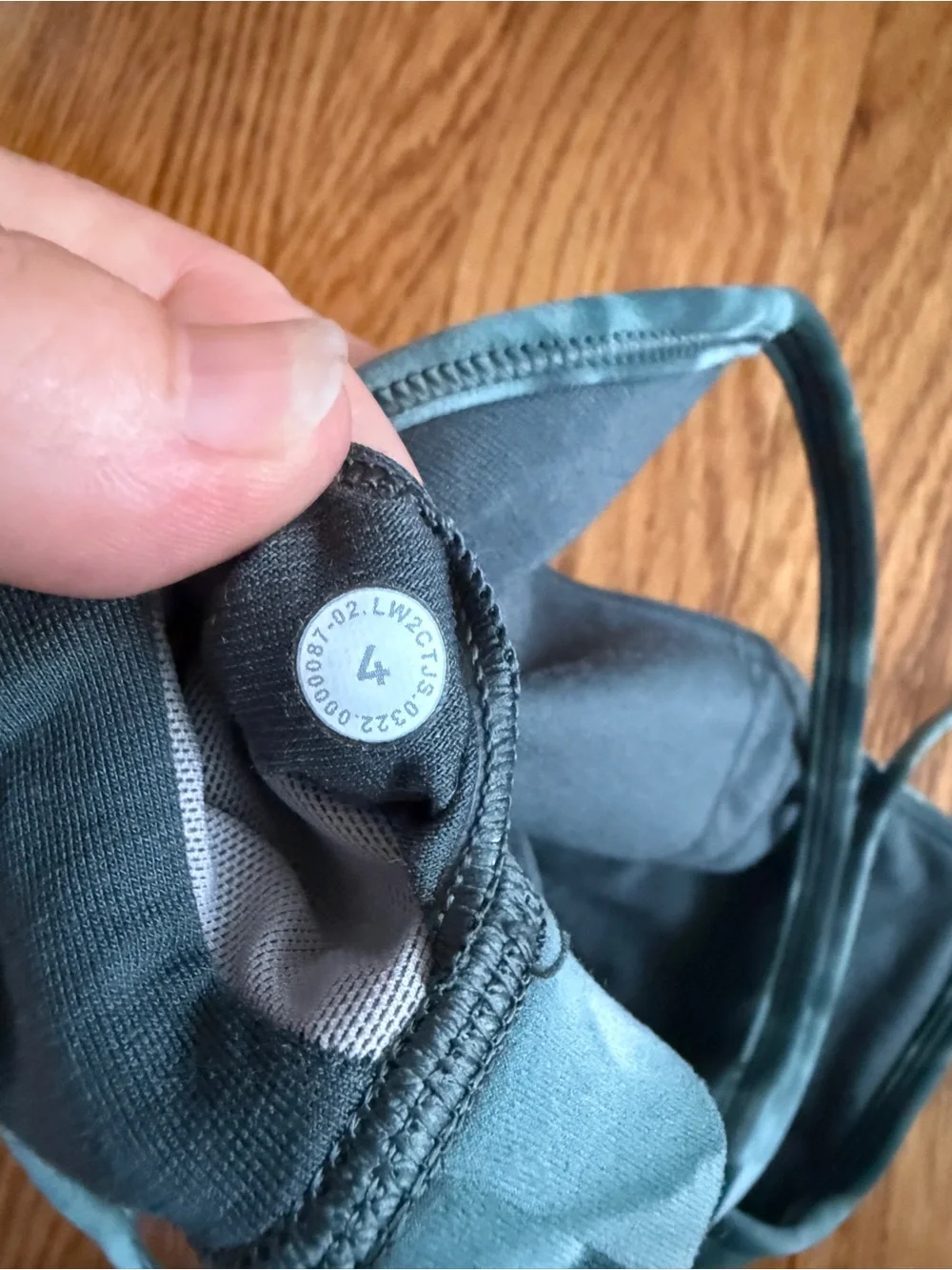 Lululemon athletic blue tie dye sports bra 4